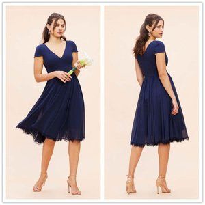 Dress the Population Corey Mixed Media Dress